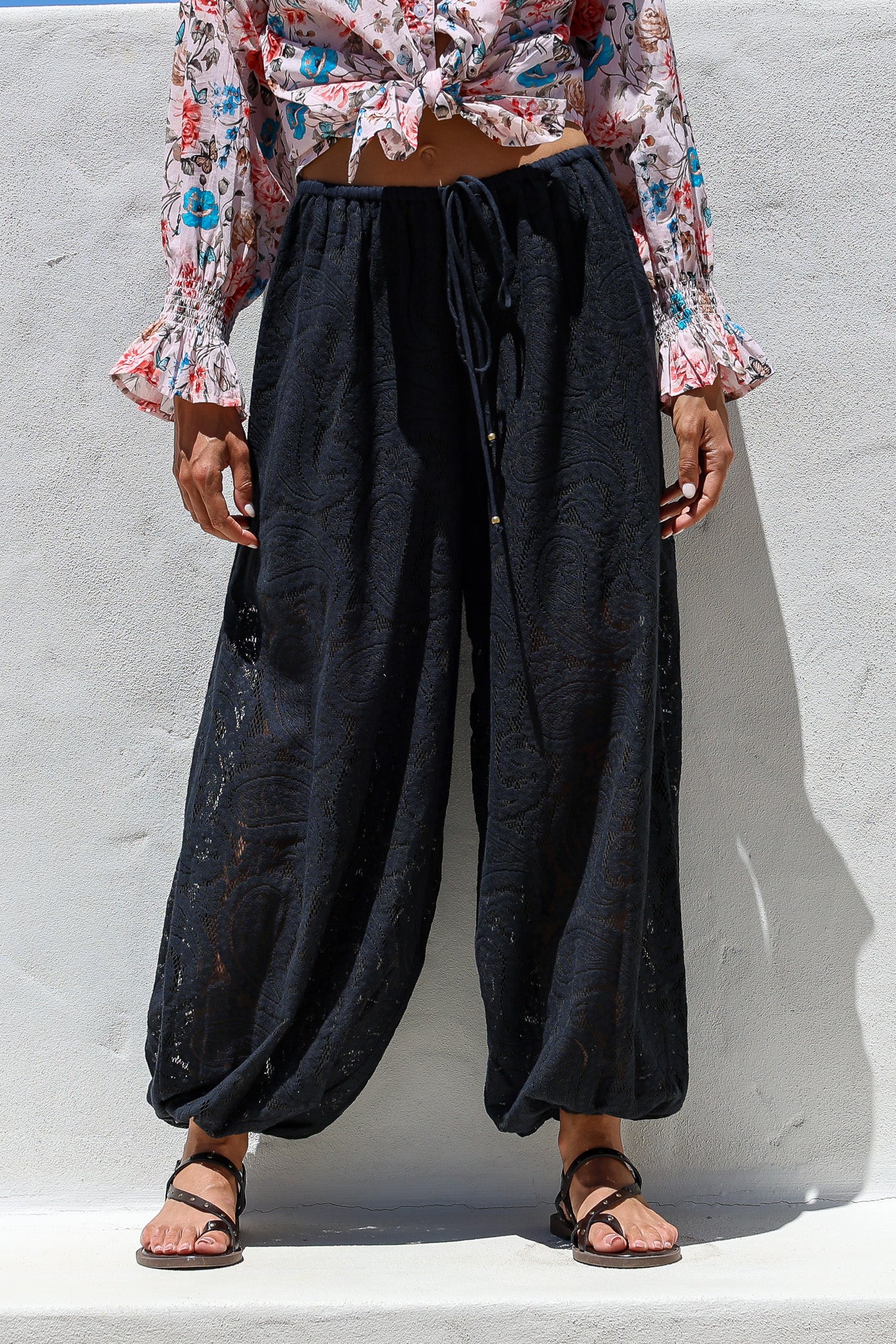 MOROCCO BLACK LACE PANTS - JOOP&GYPSY