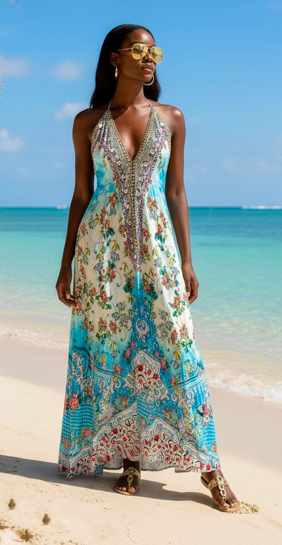 MAISHA HALTER MAXI