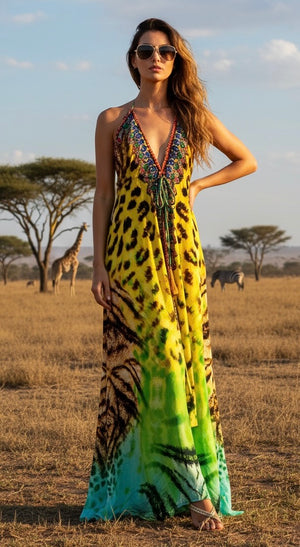 ZOYA HALTER DRESS