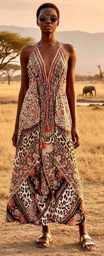 NIA HALTER DRESS