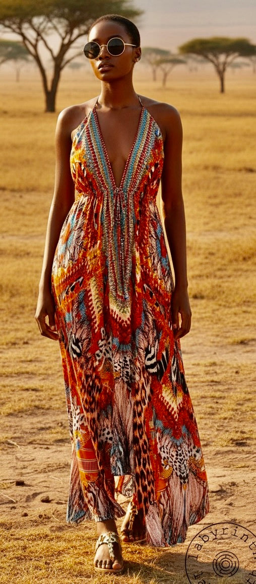 VIOLA HALTER DRESS