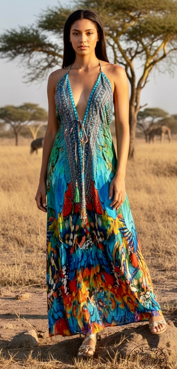 CHLOE HALTER DRESS