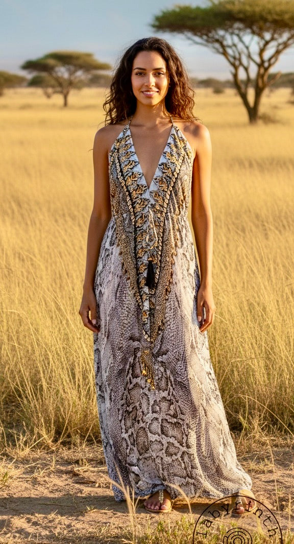 NAOMI HALTER DRESS