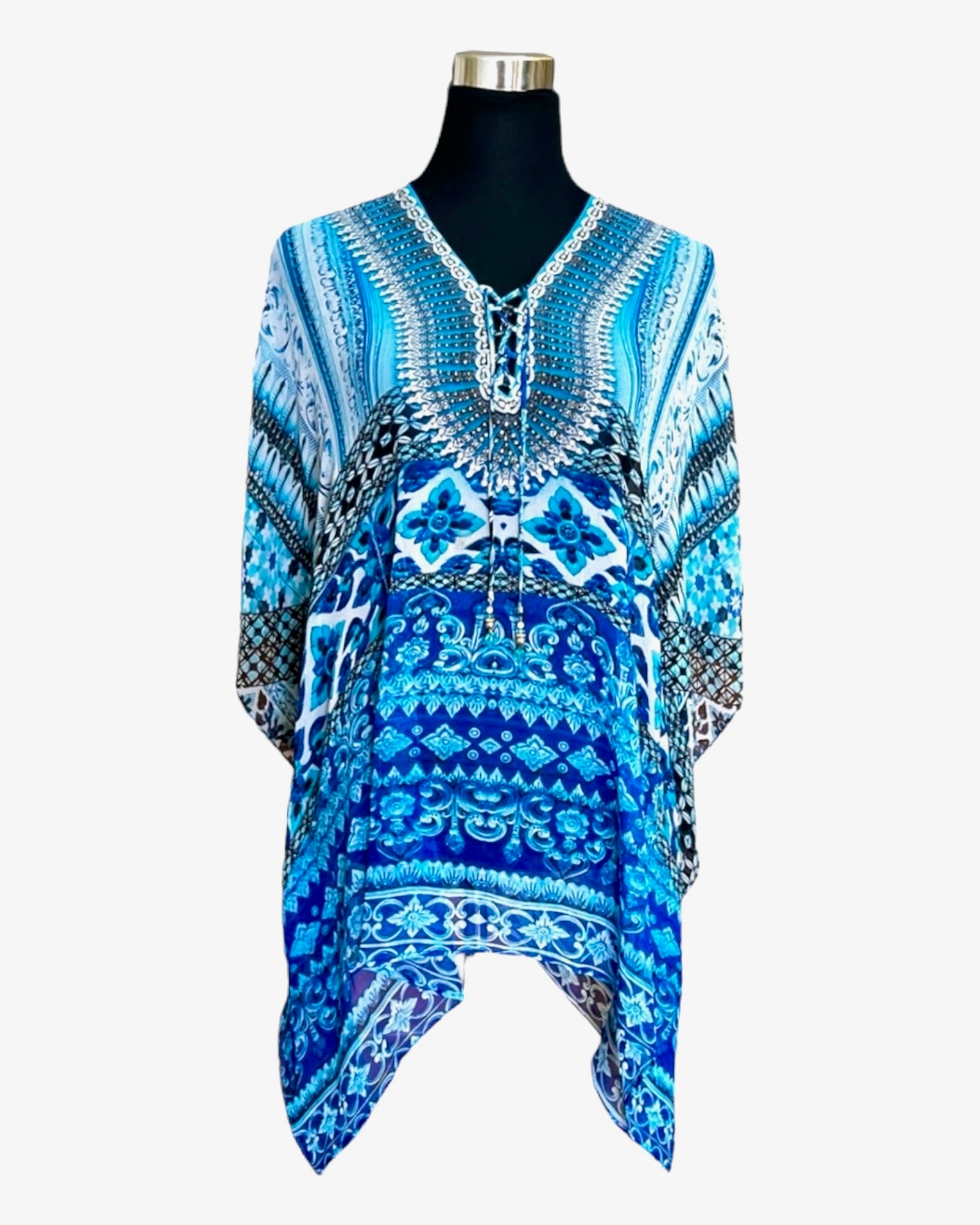 AZURE MINI KAFTAN